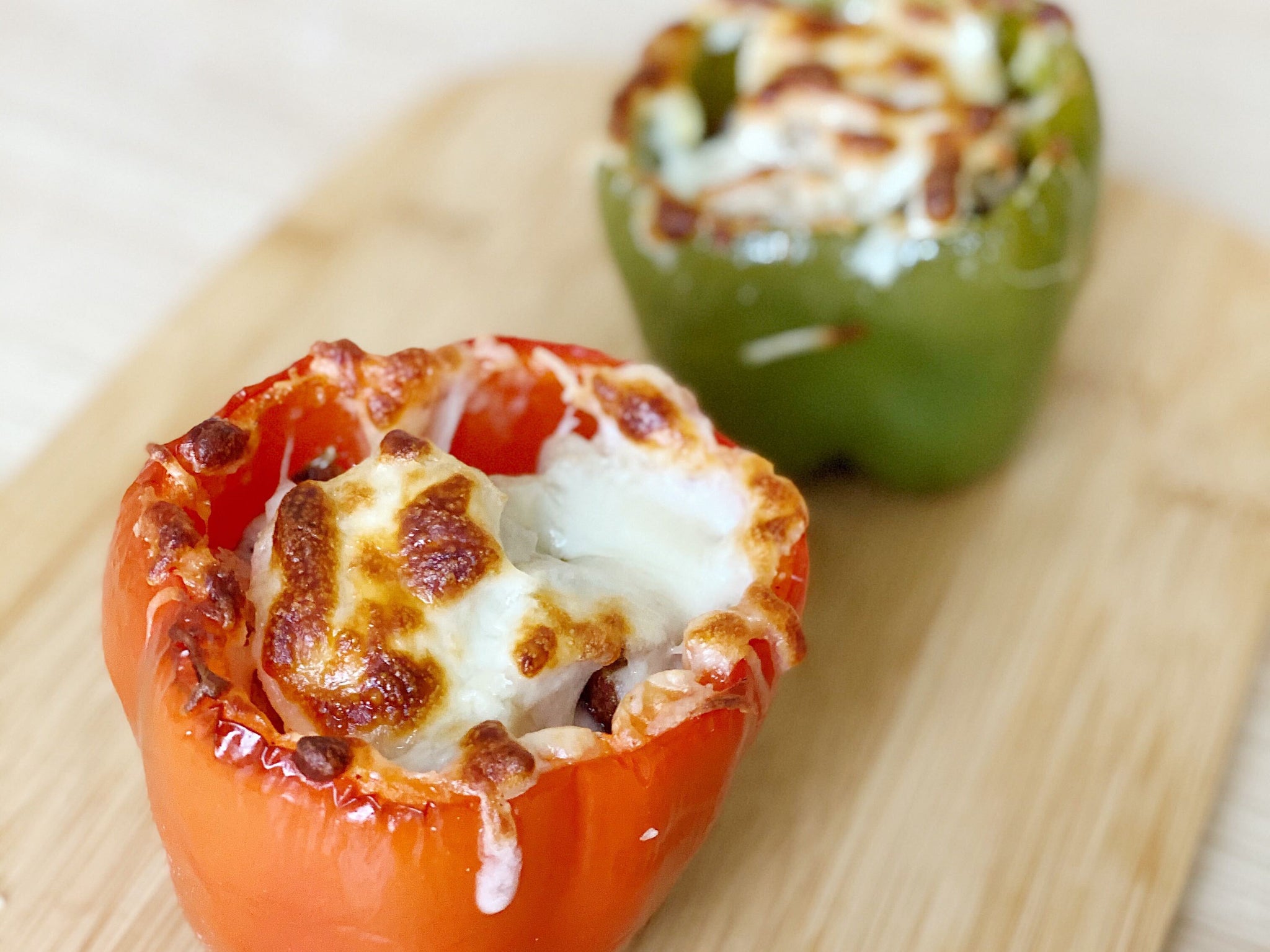 Rootastes “Cauliflower-Rice” Stuffed Bell Peppers