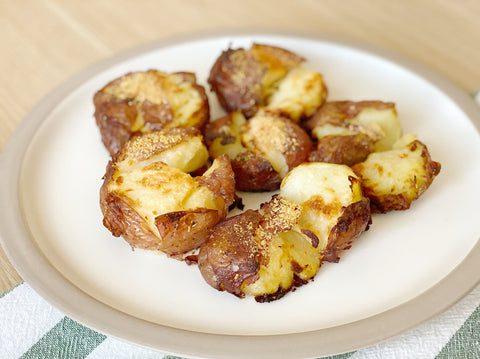 Garlic Herb Smashed Potatoes