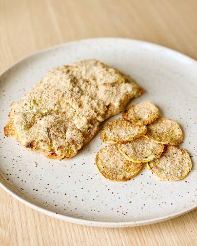Poblano Chicken Popper With Summer Squash Medallions