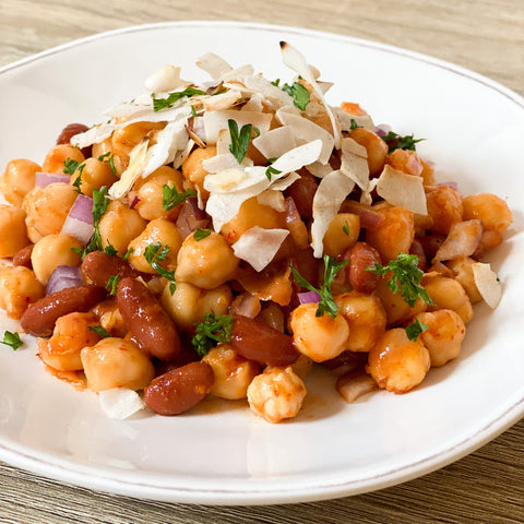 Spicy Coconut Legumes